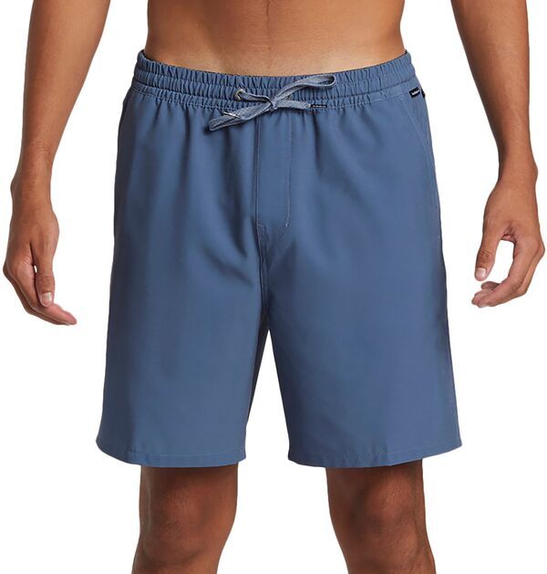 クイックシルバー メンズ ボトムス ハーフパンツ・ショーツ ショートパンツ Quiksilver Mens Taxer Amphibian 18 Hybrid Shorts Vintage Indigo インディゴ