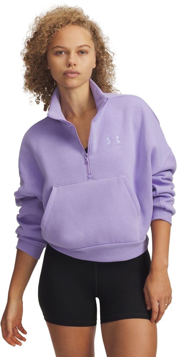 アンダーアーマー レディース アウター パーカー・スウェット フリース Under Armour Womens Icon Fleece Oversized Zip Transparent