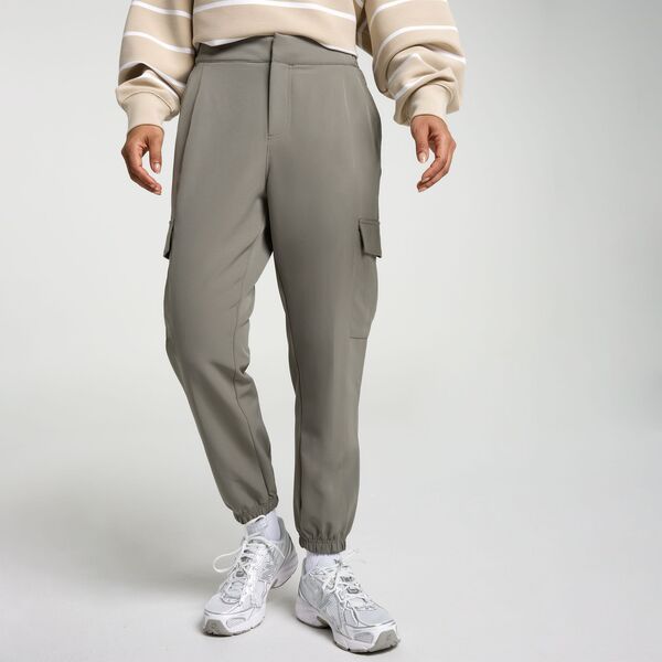 キャリー レディース ボトムス カジュアルパンツ クレープ CALIA Womens Effortless Crepe Cargo Jogger Muted Green グリーン