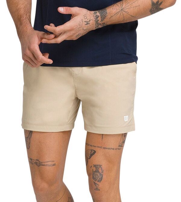 ウィルソン メンズ ボトムス ハーフパンツ・ショーツ Wilson Mens 6 Volley Tennishort Safari