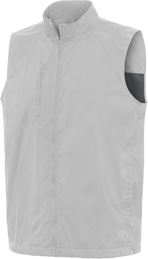 アンティグア メンズ トップス ベスト Antigua Mens Brisk FullZip Golf Vestone ストーン