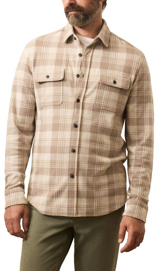 ファレティ メンズ アウター ニット・セーター シャツ Faherty Mens Legend Sweater Shirt Sandbar Plaid チェック