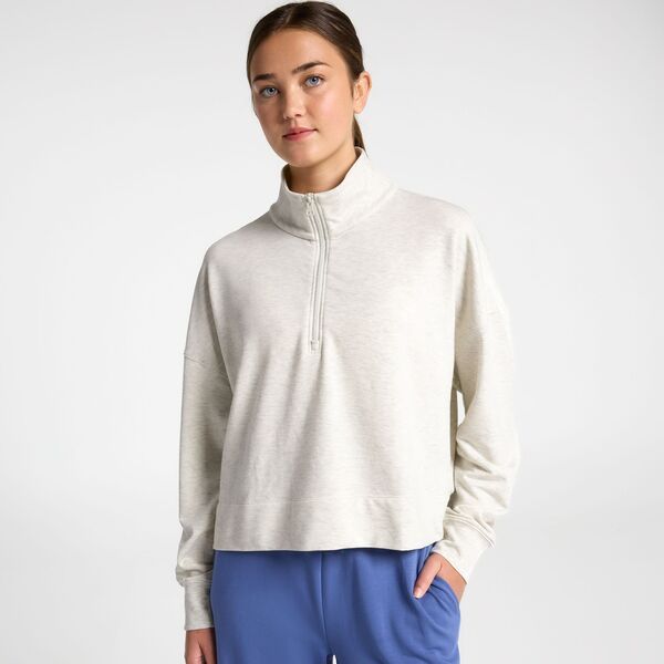 DSG レディース アウター パーカー・スウェット DSG Womenso Soft 12 Zip Bone White Heather ホワイト