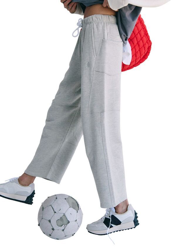 フリーピープル レディース ボトムス カジュアルパンツ FP Movement Womens Top Score Barrel Pants Heather Grey グレー