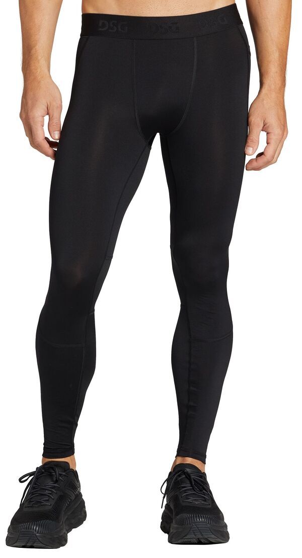 DSG メンズ ボトムス カジュアルパンツ DSG Mens Compression Tights with Pocket Pure Black ブラック