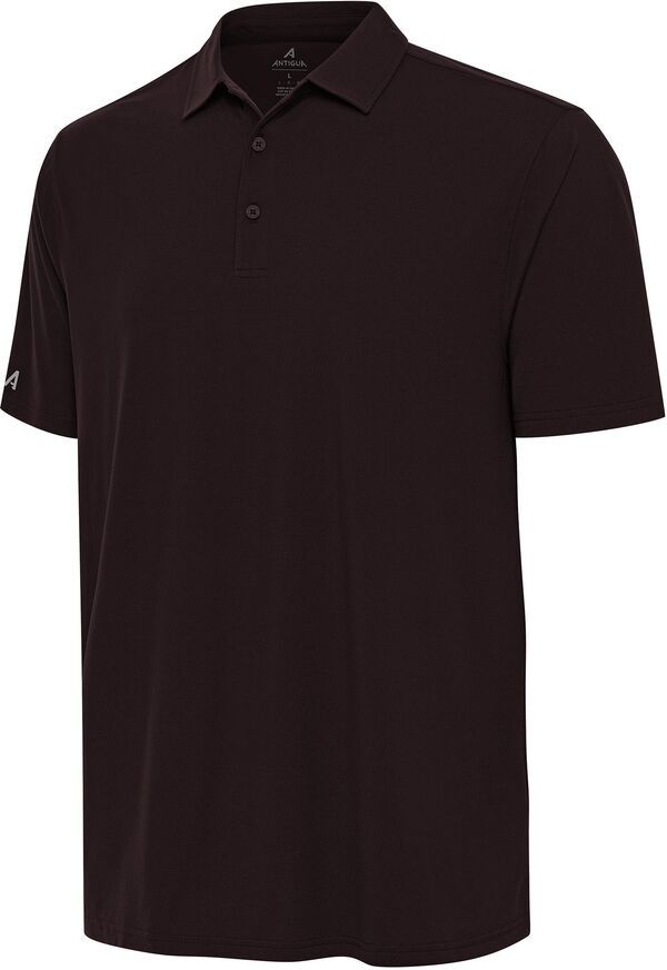 アンティグア メンズ トップス ポロシャツ Antigua Mens Era Solid Golf Polo Brown ブラウン