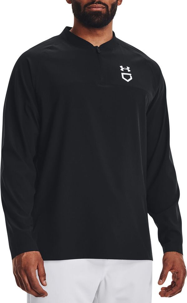 アンダーアーマー メンズ アウター ジャケット・ブルゾン Under Armour Mens Utility Long Sleeve Cage Jacket BlackWhite ホワイト