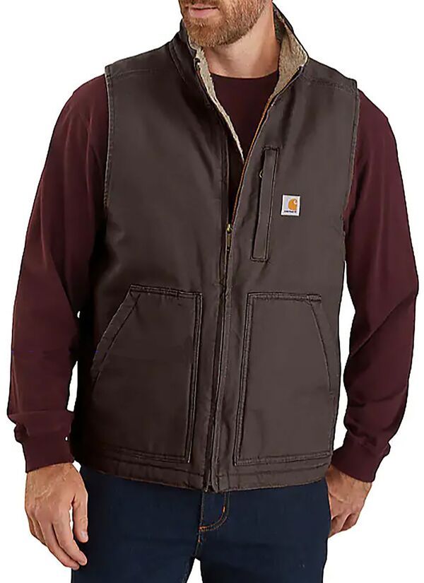 カーハート メンズ アウター ジャケット・ブルゾン モックネック ベスト Carhartt MensherpaLined Mock Neck Vest Dark Brown ブラウン 20,866円