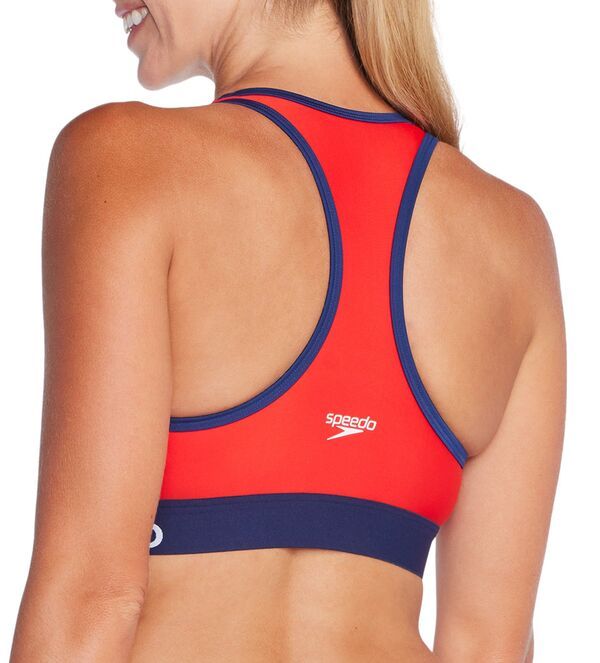 スピード レディース 水着 トップのみ Speedo Womens Guard Racerback Bra Team Red レッド