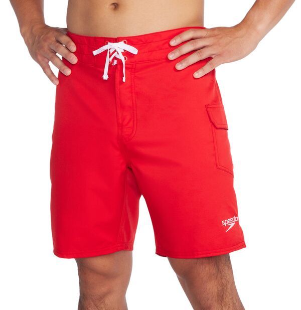 スピード メンズ 水着 ハーフパンツ・ショーツ ショートパンツ Speedo Mens Guard 18 Boardshorts Team Red レッド