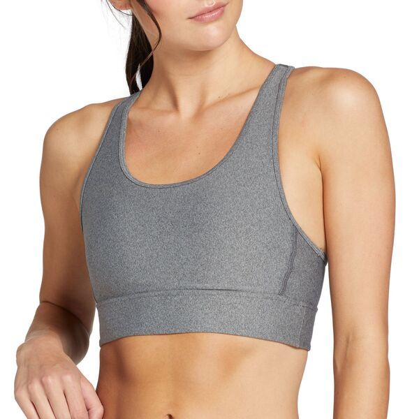 DSG レディース アンダーウェア ブラジャー DSG Womens Crossback Compression Bra Dark Heather Gray グレー
