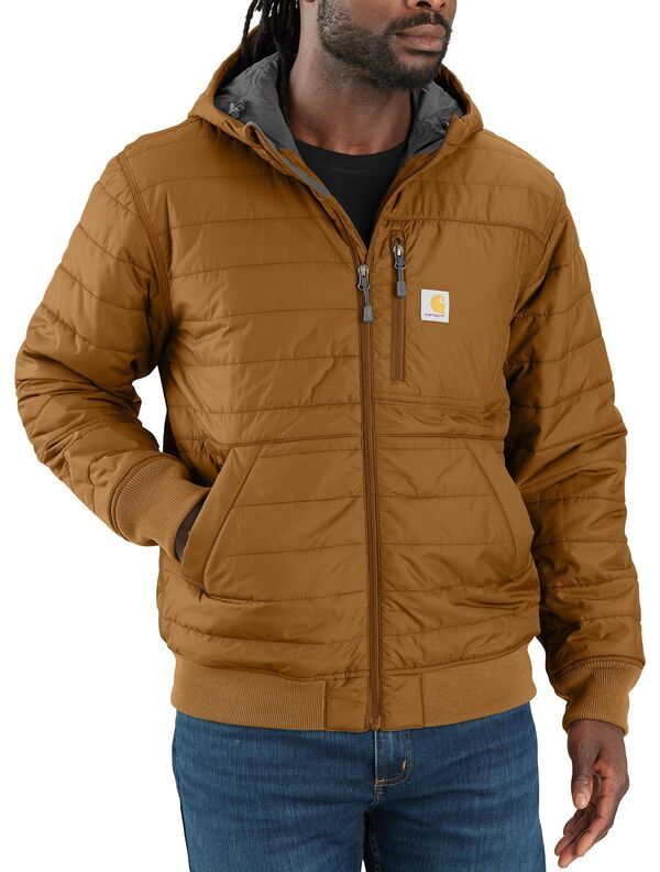 カーハート メンズ アウター ジャケット・ブルゾン フーデッドジャケット Carhartt Mens Gilliam Rain Defender Insulated Hooded Jacket Carhartt Brown ブラウン