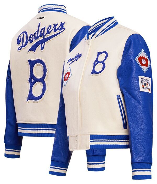プロスタンダード レディース アウター ジャケット・ブルゾン Pro Standard Womens Brooklyn Dodgers Retro Varsity Jacket Cream クリーム