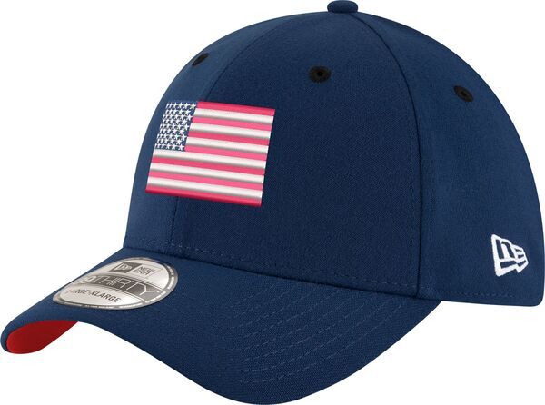 ニューエラ メンズ アクセサリー 帽子 New Eradult USA Flag 39Thirty Stretch Fit Hat Navy Camo ネイビー
