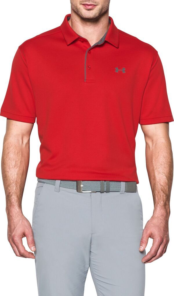 アンダーアーマー メンズ トップス ポロシャツ Under Armour Mens Tech Golf Polo Extended Sizes RedGraphite グラファイト
