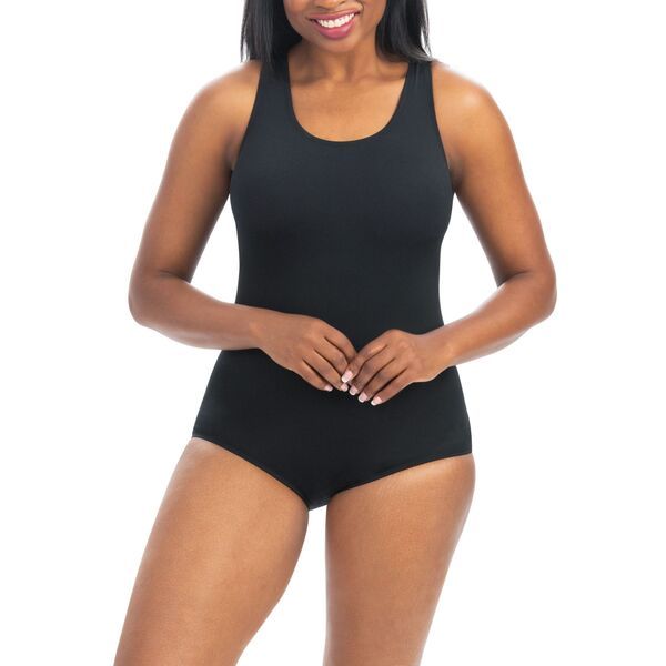 ドルフィン レディース 水着 上下セット Dolfin Womens Aquashape Conservative Lap Suit Black ブラック