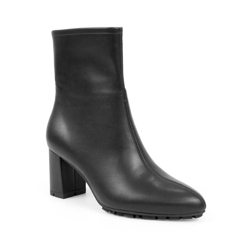 エアロソールズ レディース シューズ ブーツ・レインブーツ アンクル Aerosoles Womens Baylor Ankle Boots in Regular Wide Calf Black Stretch ブラック