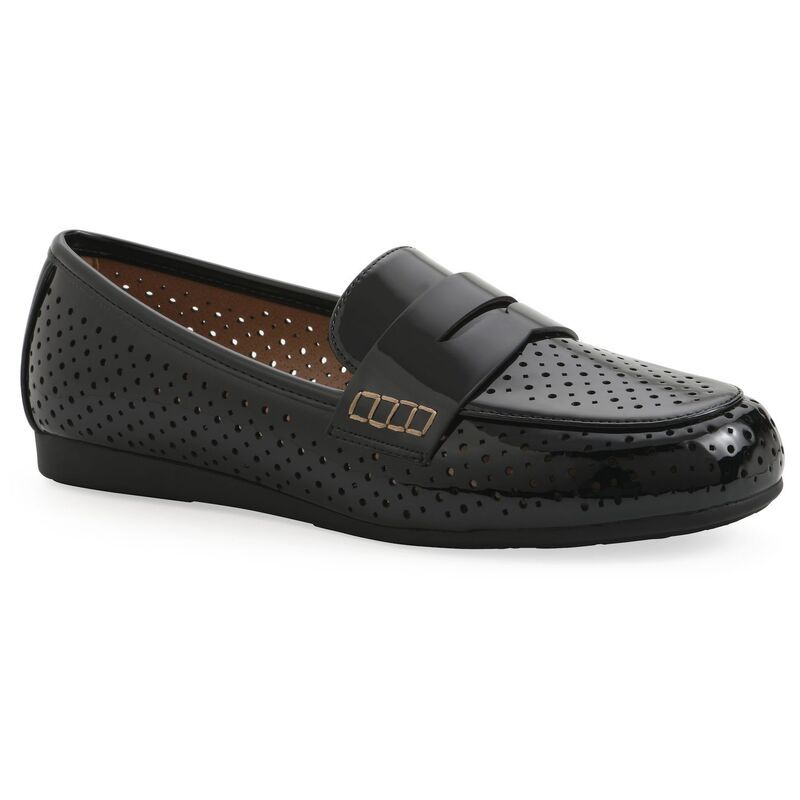 ホワイトマウンテン レディース シューズ スリッポン・ローファー レース White Mountain Wallace Womens Moc Toe SlipOn Loafers Black Patent ブラック