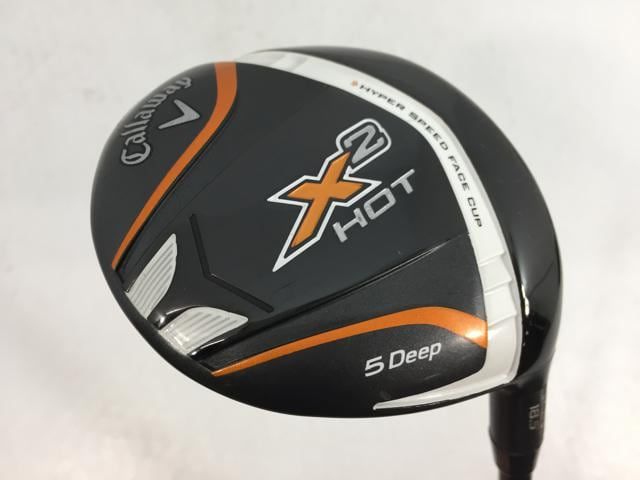 返品OK 【中古ゴルフクラブ】キャロウェイ X2 HOT PRO DEEP フェアウェイ 2014 (USA仕様) クレイジー CB-80LS 5W