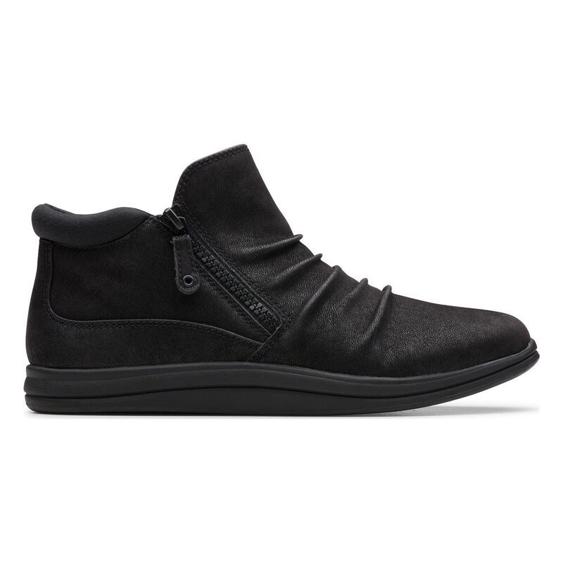 クラークス レディース シューズ ブーツ・レインブーツ アンクル Clarks Cloudsteppers Breeze Path Womens Ankle Boots Black Textile ブラック