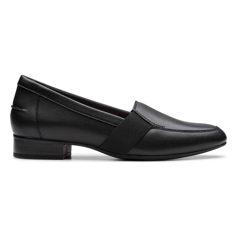 クラークス レディース シューズ スリッポン・ローファー レザー Clarks Juliet Beat Womens Leather SlipOn Loafers Black Leather ブラック