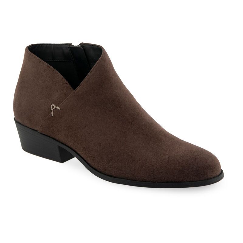 エアロソールズ レディース シューズ ブーツ・レインブーツ アンクル Aerosoles Cayun Womens Ankle Boots Java Faux Suede