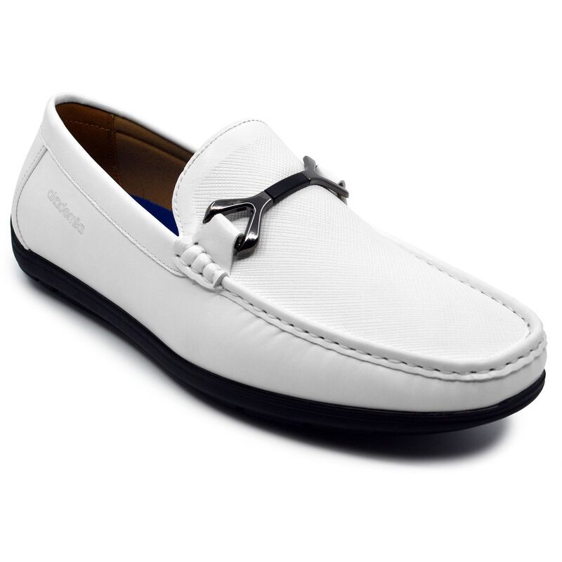 アカデミクス メンズ シューズ スリッポン・ローファー Akademiks MenslipOn Comfort Shoes White ホワイト