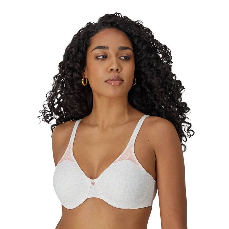 バリ レディース アンダーウェア ブラジャー ミニ Bali Passion For Comfort FullFigure Minimizer Underwire Bra DF3385 Pink Leaf ピンク