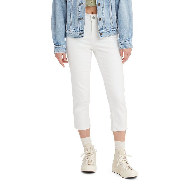 リーバイス レディース ボトムス カジュアルパンツ キャップ Womens Levis 311 Shaping Caprisoft Clean White ホワイト