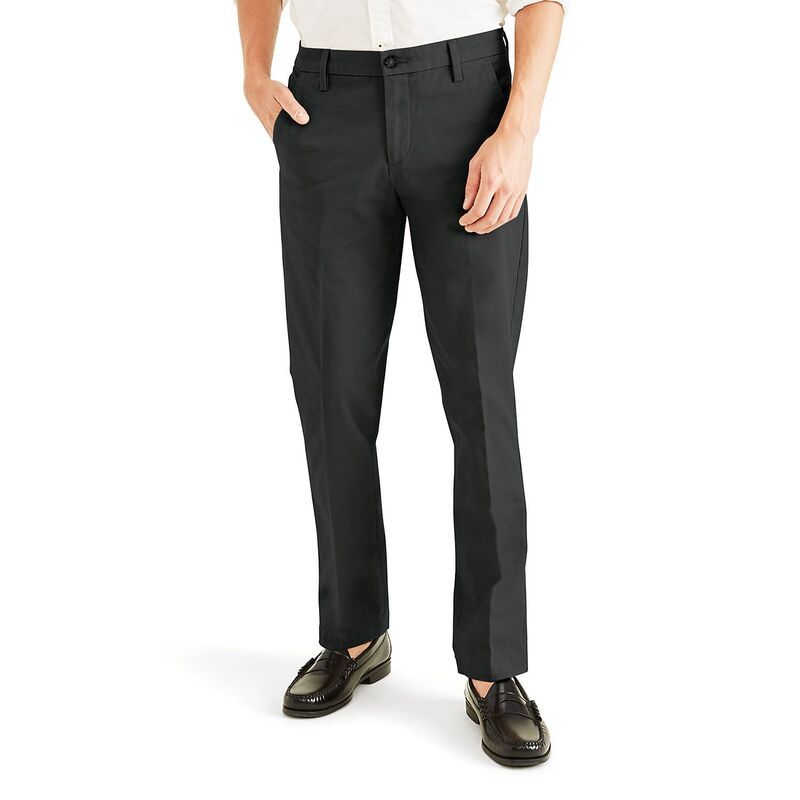 ドッカーズ メンズ ボトムス カジュアルパンツ Mens Dockers Workday SlimFit Smart 360 FLEX Khaki Pants Black ブラック