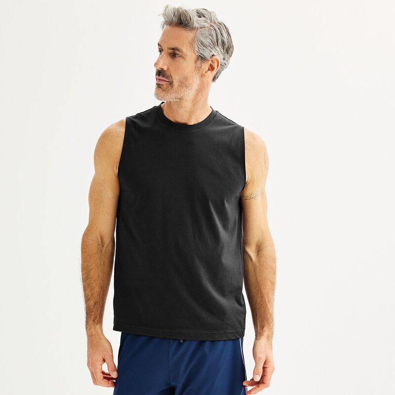 Tek Gear メンズ トップス Tシャツ Mens Tek Gear Essential Muscle Tank Mineral Black ブラック