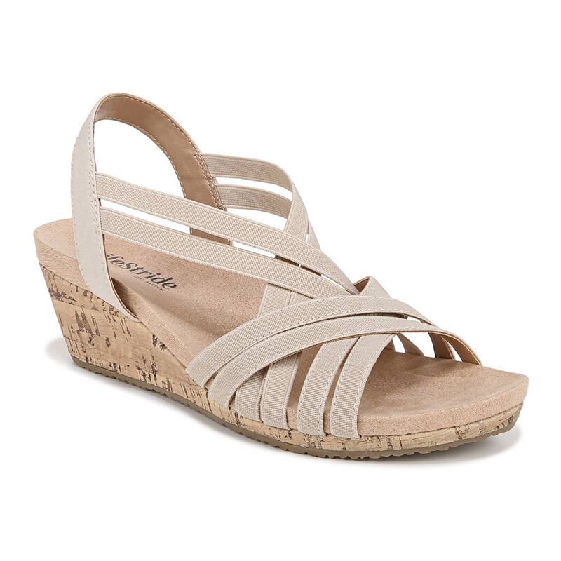 ライフストライド レディース シューズ サンダル LifeStride Mallory Womenstrappy Wedges Almond Milk