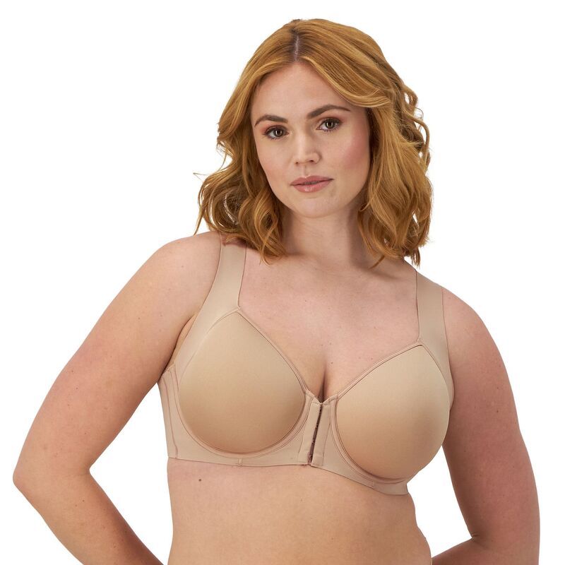 バリ レディース アンダーウェア ブラジャー Bali One Smooth U Posture Boost With EverSmooth Back Underwire Bra DF3450 Nude
