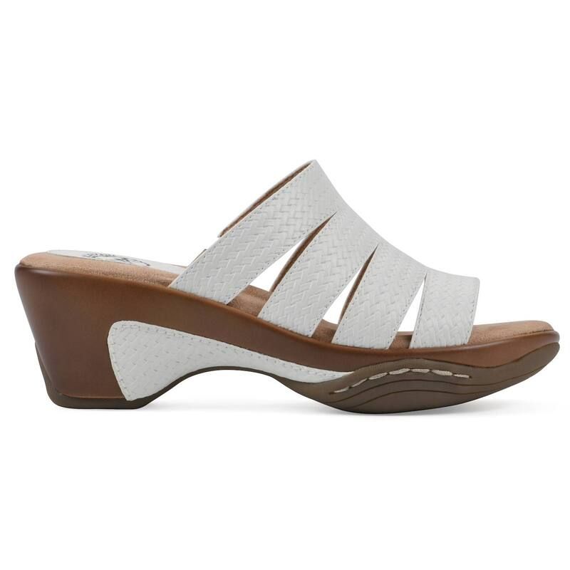 ホワイトマウンテン レディース シューズ サンダル White Mountain Valora WomenslipOn Clog Sandals Navy Woven ネイビー