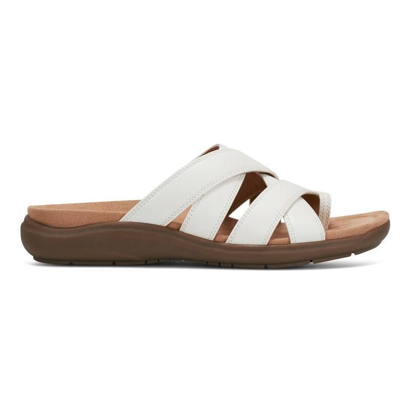 イージースピリット レディース シューズ サンダル Easy Spirit Womens Westly Strappy Toe Loop Slide Sandals White ホワイト