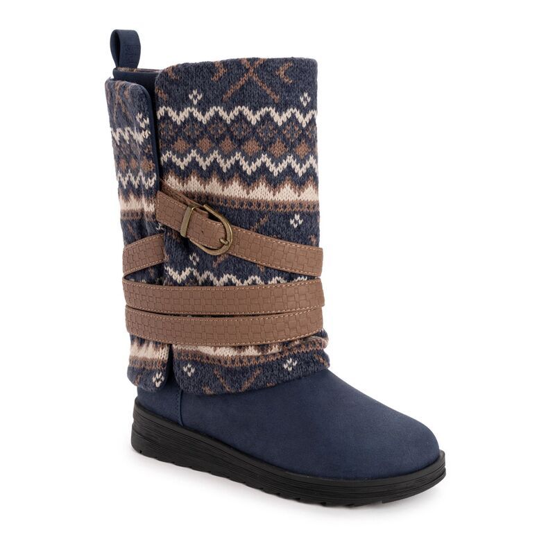 ムクルクス レディース シューズ ブーツ・レインブーツ MUK LUKS Nikki Womens Boot Slippers Navy Multi ネイビー 19,595円