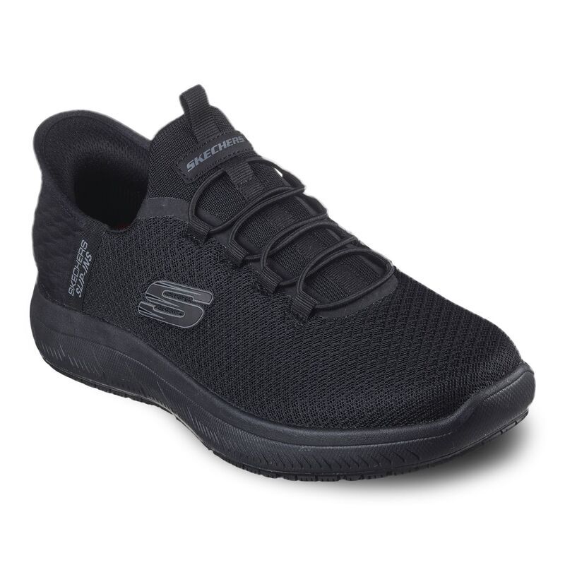 スケッチャーズ メンズ シューズ スニーカー Skechers Hands Free Slipins Work Summits Colsin Menshoes Black ブラック