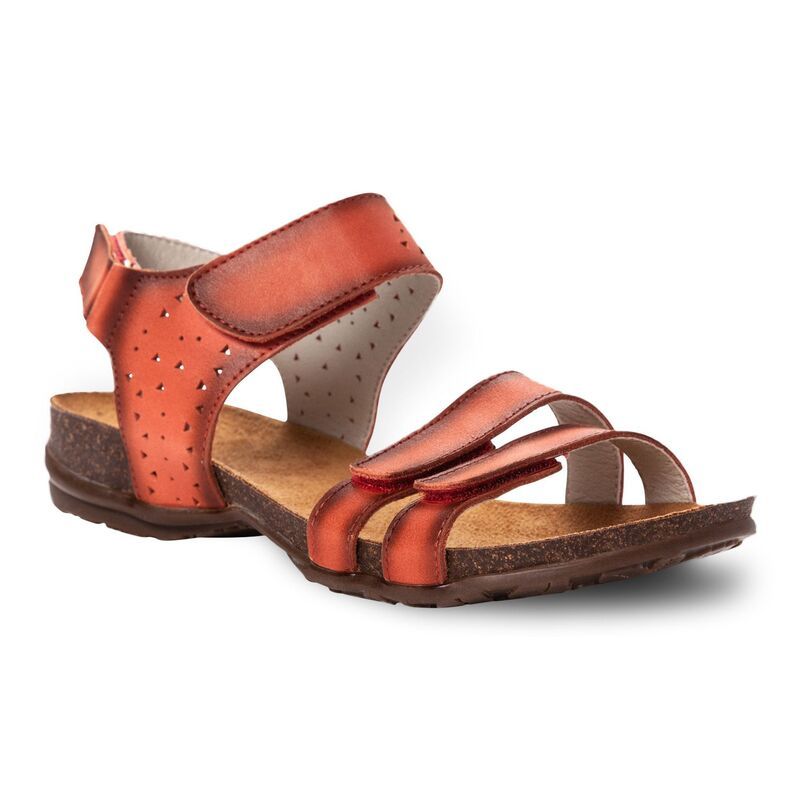 プロペット レディース シューズ サンダル レザー Propet Farrah Womens Leather Strappy Sandals Coral コーラル