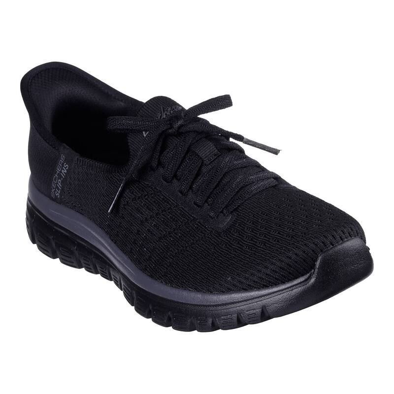 スケッチャーズ レディース シューズ サンダル Skechers Hands Free SlipinsR Graceful First Blush Womenshoes Black ブラック