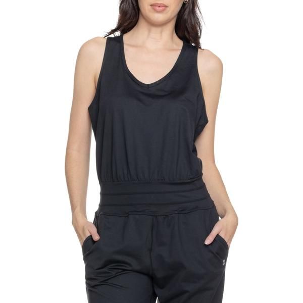 スウェッティベティ レディース トップス ワンピース ノースリーブ ジャンプスーツ Sweaty Betty Gaia Yoga Jumpsuit Sleeveless Black ブラック