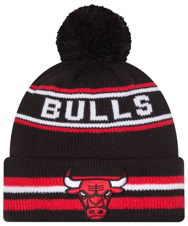 ニューエラ メンズ アクセサリー 帽子 ニット New Eradult Chicago Bulls Black Classic Pom Cuffed Knit Beanie NoColor ブラック