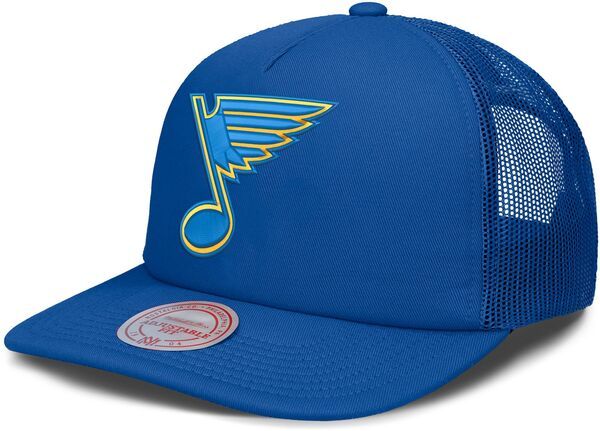ミッチェルネス メンズ アクセサリー 帽子 Mitchell Ness Adult St Louis Blues Blue Trucker Hat NoColor ブルー