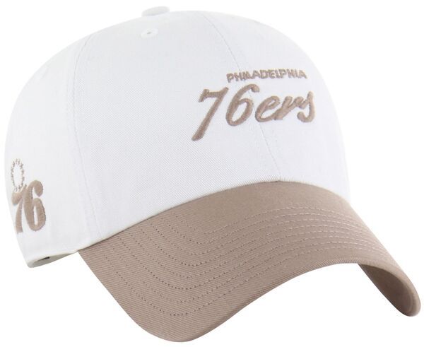 フォーティーセブン メンズ アクセサリー 帽子 47 Adult Philadelphia 76ers Off White Contemporary Basics Foundational Clean Up Adjustable Hat NoColor オフホ