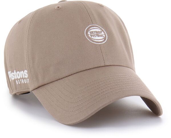 フォーティーセブン メンズ アクセサリー 帽子 ロゴ 47 Adult Detroit Pistons Brown Contemporary Basics Foundationalogo Clean Up Adjustable Hat NoColor ブラウン 9,975円