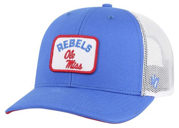 フォーティーセブン メンズ アクセサリー 帽子 47 Mens Ole Miss Rebels Light Blue Novak Trucker Adjustable Hat NoColor ブルー