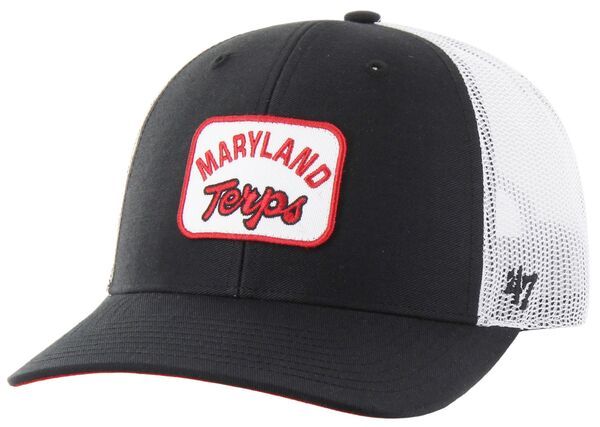 フォーティーセブン メンズ アクセサリー 帽子 ヴィンテージ 47 Mens Maryland Terrapins Black Vintage Novak Trucker Adjustable Hat NoColor ブラック