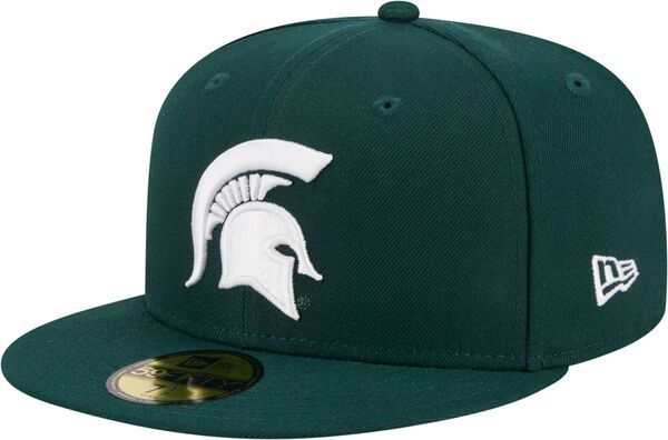ニューエラ メンズ アクセサリー 帽子 New Eradult Michigan State Spartans Green 59Fifty Fitted Hat NoColor グリーン