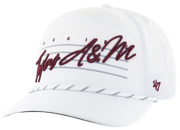 フォーティーセブン メンズ アクセサリー 帽子 ダウン 47 Mens Texas AM Aggies White Down Burst Hitch Adjustable Hat NoColor ホワイト