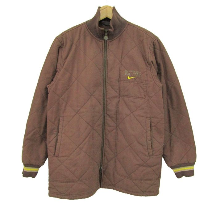 ナイキ ブルゾン ジャケット コットン キルティング スポ―ツウエア アウター メンズ Sサイズ ブラウン NIKE 【中古】