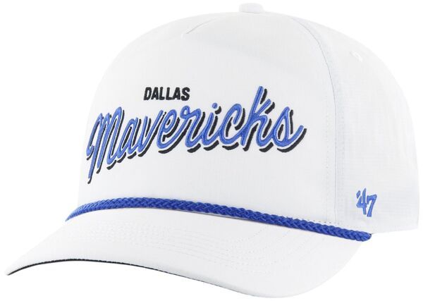 フォーティーセブン メンズ アクセサリー 帽子 リラックスフィット 47 Adult Dallas Mavericks White Wordmark Brrr Fairway Relaxed Fit Hitch Adjustable Hat NoColor ホ
